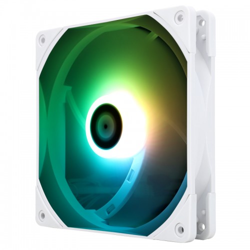 Кулер для корпуса/ Case Cooler Thermalright TL-C14W-Sx3 (140x140x26mm, 4-pin PWM, ARGB, 74.3CFM, 26.6dBA, 1500RPM, White) Thermalright