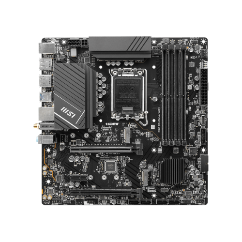 Купить материнскую плату MSI INTEL B760 s1700: 4xDDR5, 2xHDMI 2.1, Wi-Fi, 2.5GbE LAN, mATX – идеальное решение для вашего ПК