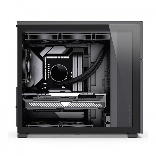 Корпус JONSBO D41 STD Midi-Tower без блока питания, черный, с USB-A 3.2 и USB-C 3.2, поддержка ATX и mATX
