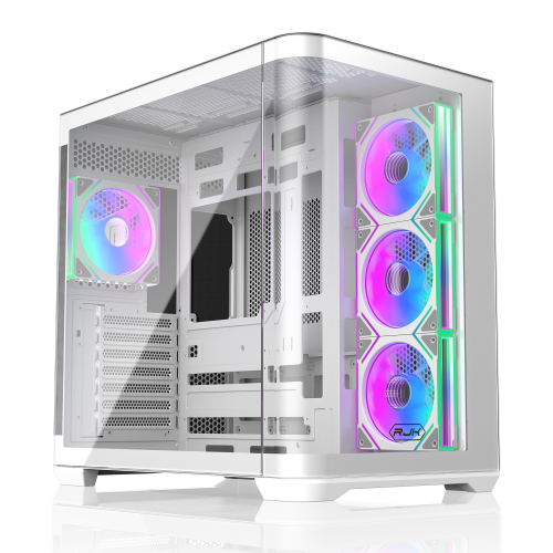 Корпус без блока питания/ Case Raijintek ATREUS BT4, Midi-Tower, TG, 4x120mm ARGB, 2xUSB-A 3.0 + 1xUSB Type-C , E-ATX, ATX, mATX, mITX White RAIJINTEK CO LTD