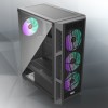 Корпус без блока питания/ Case Raijintek ARCADIA III-MS4, Midi-Tower, TG, 4x120mm ARGB, 1xUSB-A 3.0 + 2xUSB 2.0, ATX, mATX, mITX Black RAIJINTEK CO LTD