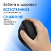 Мышь Оклик 688MW ERGO черная - оптическая, 2400dpi, бесшумная, беспроводная BT/Radio USB, 6 кнопок