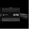 Купить блок питания Corsair CX750, 750W 80+ Bronze, ATX, не модульный, с активным PFC и 120мм вентилятором - идеальное решение для вашего ПК