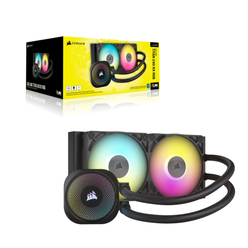 Система жидкостного охлаждения Corsair iCUE LINK TITAN 240 RX RGB - Эффективное охлаждение для ПК с RGB подсветкой