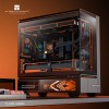 Корпус без блока питания/ Case Thermalright M10 Vision FAN4-M, Mini-Tower, TG, LCD, 4x120mm ARGB, 2xUSB-A 3.0, 1xUSB Type-C, mATX, mITX Black