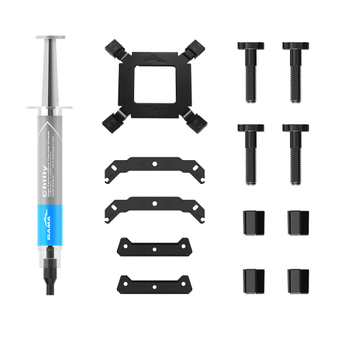 Кулер для процессора/ CPU Cooler SAMA U60 (190W, 4-pin PWM, 67mm, 6x6mm, 1x120mm, 61.51CFM, 36.4dBA, 1800RPM, S: 1851/1700/1200/115X, AM5/AM4, black) SAMA