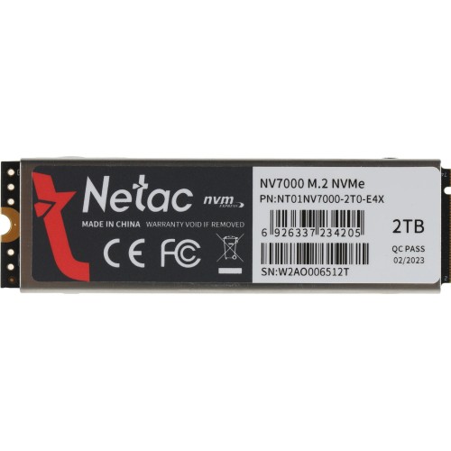 Твердотельный накопитель Netac NV7000 2TB PCIe 4.0 x4 M.2 2280 - Высокая скорость и надежность для вашего ПК