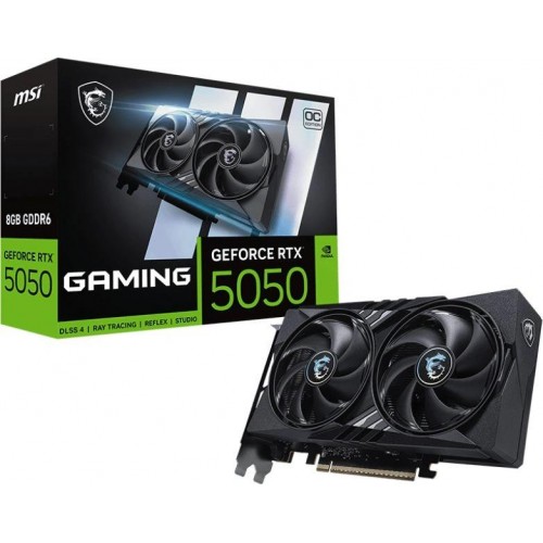 Видеокарта MSI RTX 5050 8G GAMING OC - NVIDIA GeForce 8GB GDDR6, PCI-E 5.0, 128bit, HDMI и DP для максимальной производительности
