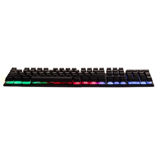 Клавиатура Оклик 780G SLAYER черная USB для геймеров с LED подсветкой и кабелем 1.5м