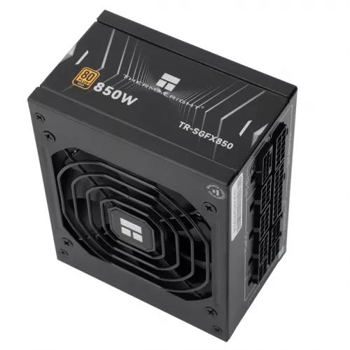 Блок питания 750W/ Power Supply Thermalright, 850W 80+ Gold (SFX, 3.1, PCIe 5.1, Full modular, 1x24(20+4)pin, 1xCPU 8(4+4)pin, 2xPCIe*2 8(6+2)pin, 1x12VHPWR PCIe 5.1 12+4pin 600mm, 3xSATA3, 3xMOLEX4pin, Active, 92x92mm, 100x125x64mm, APFC, OPP, OVP, OTP, 