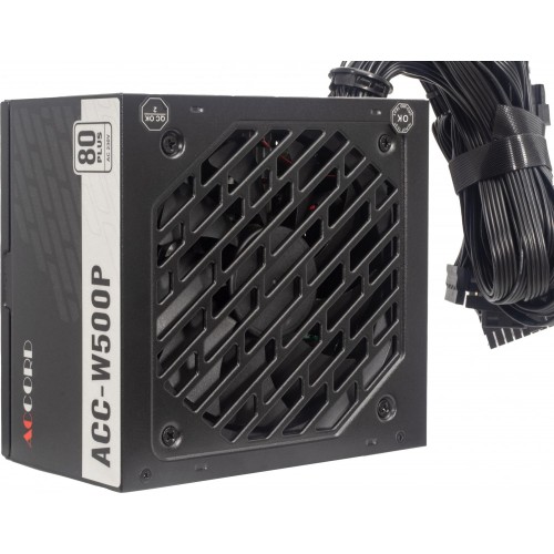 Блок питания Accord ATX 500W ACC-W500P 80 PLUS WHITE с 120mm вентилятором и 6xSATA - надежное решение для вашего ПК