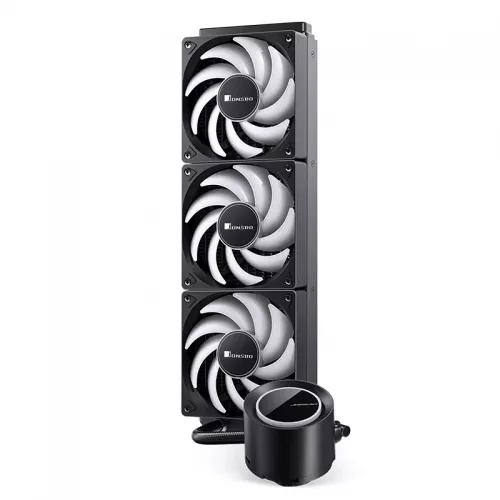 Система жидкостного охлаждения/ Water Cooling System JONSBO TG-360 Black (300W, 360mm, Black, ARGB/ Fans: 3x120mm, 66.19CFM, 35.4dBA, 1800RPM/ Pump height 72mm, 30dBA, 2400RPM, Rad thickness 27mm/ S: 1700, 1200, 115X, AM5, AM4) JONSBO