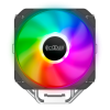 Кулер для процессора/ CPU Cooler PCCooler PALADIN 400 ARGB (200W, 4-pin PWM, 157mm, Al/Cu, 4x6mm, ARGB, 1x130mm, 76.85CFM, 29dBA, 1600RPM, S: 1851/1700/1200/115X, AM5/AM4, silver, black) PcCooler