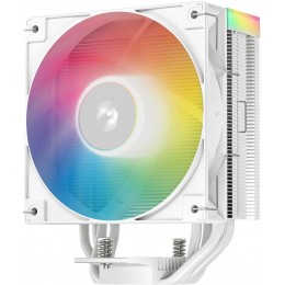 Устройство охлаждения(кулер) Deepcool AG400 Wh V2 ARGB Soc-AM5/AM4/1200/1700/1851 белый 4-pin 31.6dB Al+Cu 220W 643gr Ret (R-AG400-WHAMMN-GJD)