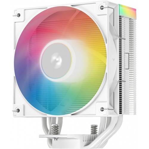 Устройство охлаждения(кулер) Deepcool AG400 Wh V2 ARGB Soc-AM5/AM4/1200/1700/1851 белый 4-pin 31.6dB Al+Cu 220W 643gr Ret (R-AG400-WHAMMN-GJD)