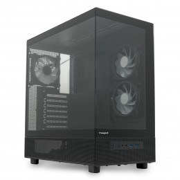 Корпус без блока питания/ Case HSPD F710, Panoramic Mid Tower, Black, TG, 0.5 SPCC, 3x120mm ARGB (FN027) E-ATX, ATX, mATX, mITX 185/395/270mm 2x2.5", 1x3.5", 7xPCI 2xUSB-A 3.0 435x230x457mm
