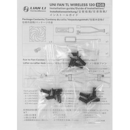 Вентилятор для корпуса Lian-Li Uni Fan TL Wireless 120 ARGB 120х120x28 черный 7-pin 33дБ (упак.:3шт) (G99.12TL1W3B.R0) Ret