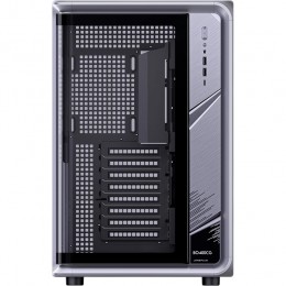 Корпус без блока питания/ Case JONSBO BO400CG, Midi-Tower, TG, no fan, 2xUSB-A 3.0 + 1xUSB-C 3.2, ATX, mATX, mITX Grey