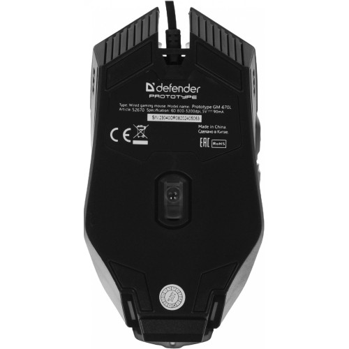 Мышь DEFENDER USB OPTICAL PROTOTYPE GM-670L 52670