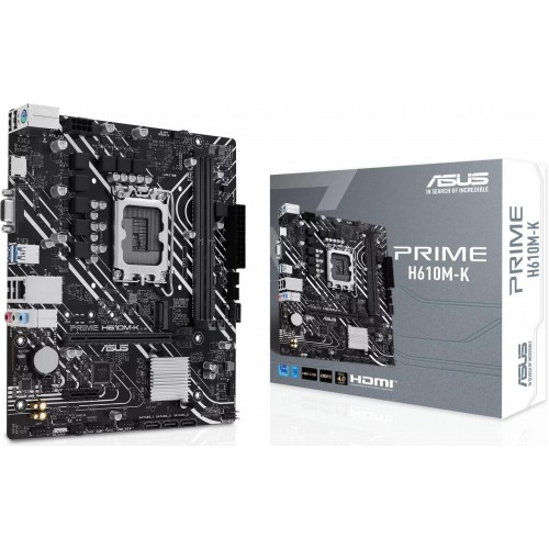 Материнская плата Asus PRIME H610M-K для Intel 12-го поколения с поддержкой DDR5, HDMI и 7.1 канальным звуком