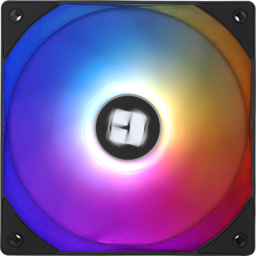 Кулер для корпуса/ Case Cooler Thermalright TL-C12RB-S V2 Reverse (120x120x25mm, 4-pin PWM, ARGB, 58CFM, 25.6dBA, 1500RPM, Black) Thermalright