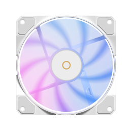 Кулер для корпуса/ Case Cooler Ocypus Beta F12 WH ARGB REVERSE BLADE (120x120x25mm, 4-pin PWM, ARGB, 56.5CFM, 29dBA, 1600RPM, White)