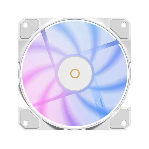 Кулер для корпуса Ocypus Beta F12 WH ARGB Reverse Blade 120mm - 4-pin PWM, 56.5CFM, 29dBA, 1600RPM, Белый