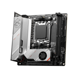Материнская плата/ MB MSI AMD B650 sAM5, 2xDDR5(128GB), HDMI 2.1, 1xPCIe 4.0x16, 1xLAN (2.5GbE), Wi-Fi, BT, 4xSATA 6Gb/s, 2xM.2, 1xUSB-C, 5xUSB 3.2, mini ITX