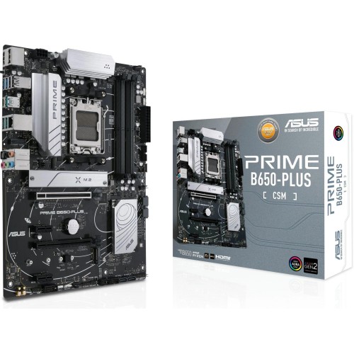 Купить материнскую плату Asus PRIME B650-PLUS-CSM Socket AM5 с поддержкой DDR5, RAID и 2.5G LAN для мощных сборок
