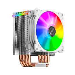 Кулер для процессора/ CPU Cooler JONSBO CR-1400 ARGB (160W, 4-pin PWM, 126mm, Al/Cu, 4x6mm, ARGB, 1x92mm, 36.0CFM, 30.5dBA, 2300RPM, S: 1700/1200/115X, AM4/AM5 White)