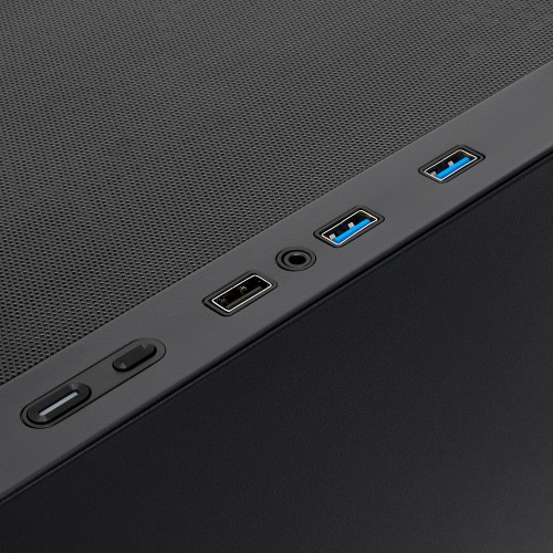 Корпус без блока питания/ Case HSPD M521, Mesh Mid Tower, Black, slide TG, 0.45 SPCC, 4x120mm ARGB (M11-120) ATX, mATX, mITX 160/330/184mm 2x2.5", -, 7xPCI 2xUSB-A 3.0, 1xUSB-A 1.0 390x200x449mm HSPD