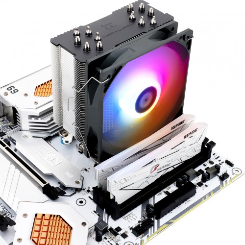 Кулер для процессора/ CPU Cooler Thermalright Burst Assasin 120 ARGB (4-pin PWM, 154mm, Ni/CU, 6x6mm, ARGB, 1x120mm, 66.17CFM, 25.6dBA, 1550RPM, S: 1700, 1200, 115X, AM5, AM4)