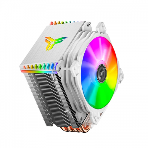 Кулер для процессора/ CPU Cooler JONSBO CR-1400 ARGB (160W, 4-pin PWM, 126mm, Al/Cu, 4x6mm, ARGB, 1x92mm, 36.0CFM, 30.5dBA, 2300RPM, S: 1700/1200/115X, AM4/AM5 White) JONSBO