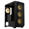 Корпус без блока питания/ Case HSPD M521, Mesh Mid Tower, Black, slide TG, 0.45 SPCC, 4x120mm ARGB (M11-120) ATX, mATX, mITX 160/330/184mm 2x2.5", -, 7xPCI 2xUSB-A 3.0, 1xUSB-A 1.0 390x200x449mm HSPD