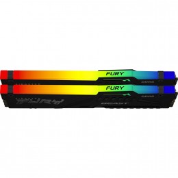 Память оперативная/ Kingston 32GB 6000MT/s DDR5 CL30 DIMM (Kit of 2) FURY Beast RGB EXPO