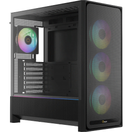 Корпус ПК без блока питания/ Case Ocypus Delta C70 BK ARGB, Midi-Tower, TG, 4x120mm ARGB, 2xUSB-A 3.0 + 1xUSB-C 3.1, E-ATX, ATX, mATX, mITX Black