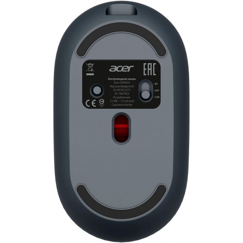 Мышь Acer OMR301 черный оптическая 1600dpi беспров. BT/Radio USB 4but (ZL.MCECC.01T)