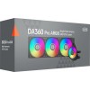 Система водяного охлаждения PcCooler DA360 Pro ARGB Soc-AM5/AM4/1200/1700/1851 черный 4-pin 33.8dB Al 300W Ret (DA360PRO-BKAWXX -GL)