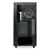 Корпус HSPD F710 Panoramic Mid Tower без блока питания - Черный, TG, 3x120mm ARGB, для E-ATX, ATX, mATX, mITX, 7xPCI, 2xUSB-A 3.0, 435x230x457mm