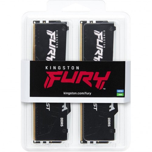 Купить оперативную память Kingston 32GB DDR5 6000MT/s CL30 с RGB подсветкой - FURY Beast EXPO (2 модуля)
