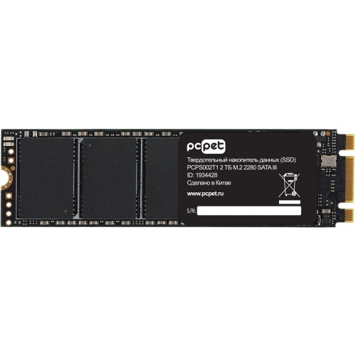 Накопитель SSD 2TB M.2 2280 PC Pet SATA-III - Высокая Скорость и Надежность для Вашего ПК