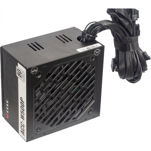 Блок питания Accord ATX 500W ACC-W500P 80 PLUS WHITE с 120mm вентилятором и 6xSATA - надежное решение для вашего ПК