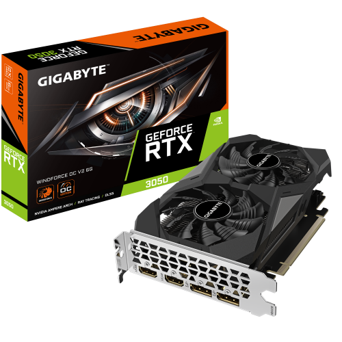 Видеокарта Gigabyte GV-N3050WF2OCV2-6GD: Высокая производительность для геймеров и профессионалов