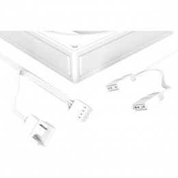 Кулер для корпуса/ Case Cooler ID-COOLING AF-127-ARGB-W (120x120x27mm, 4-pin PWM, ARGB, 78CFM, 29.9dBA, 2000RPM, White)