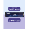 Твердотельный накопитель/ Kingspec SSD NX-1TB 2280, 1024GB, M.2(22x80mm), NVMe, PCIe 3.0 x4, 3D TLC, R/W 3400/3100MB/s, IOPs 380 000/320 000, TBW 1000, DWPD 0.89 (3 года) SHENZHEN KINGSPEC ELECTRONICS TECHNOLOGY CO LTD