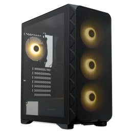 Корпус без блока питания/ Case HSPD M521, Mesh Mid Tower, Black, slide TG, 0.45 SPCC, 4x120mm ARGB (M11-120) ATX, mATX, mITX 160/330/184mm 2x2.5", -, 7xPCI 2xUSB-A 3.0, 1xUSB-A 1.0 390x200x449mm