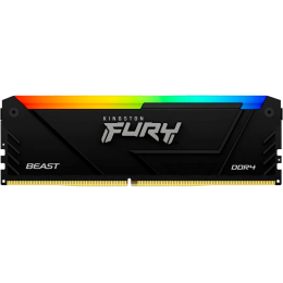 Память оперативная/ Kingston 8GB 3200MT/s DDR4 CL16 DIMM FURY Beast RGB
