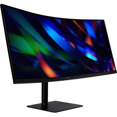 Монитор/ Acer CZ342CURVbmiphuzx 34'', ZeroFrame, Curved 1000R, Black, 21:9, VA, 3440x1440, 0,5ms, 300cd, 180Hz, HDMI(2.0), DP(1.4), Type-C(65W), USB2.0, USB-B (2up 2down), Speakers 3Wx2, FreeSync Premium, HDR 10, hadj 110, Vesa:100x100 Acer