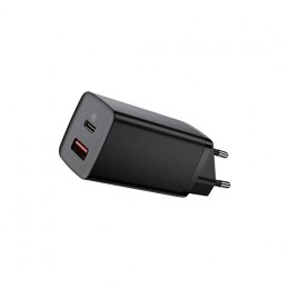 Baseus GaN2 Lite 65W Быстрая Зарядка Type-C и USB, Модель CCGAN2L-B01, Черный