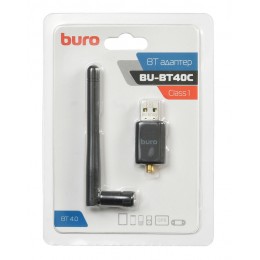 Адаптер USB Buro BU-BT40С Bluetooth 4.0 Class 1, 100 м, Черный